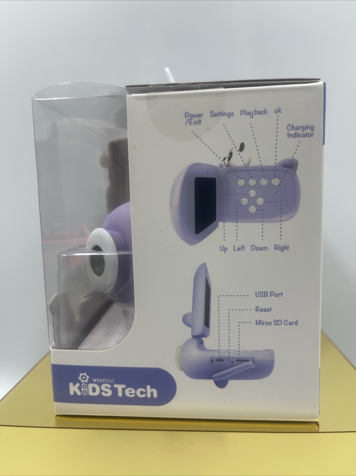 Vivitar Kidztech Camcorder for Kids, Purple Panda 16MP NEW SKU A-63