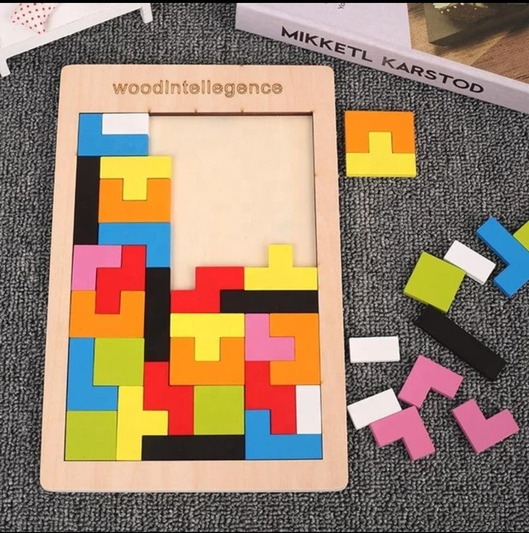 Easter toy puzzle jigsaw Family Game 3D ages 3-7 Montessori Tetris Educational