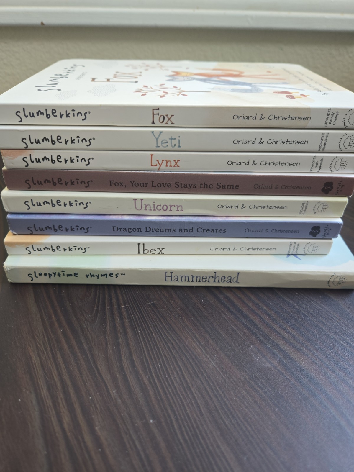Slumberkins Board Book Lot Yeti Fox Dragon Set 8 Books Creativity Family Grief