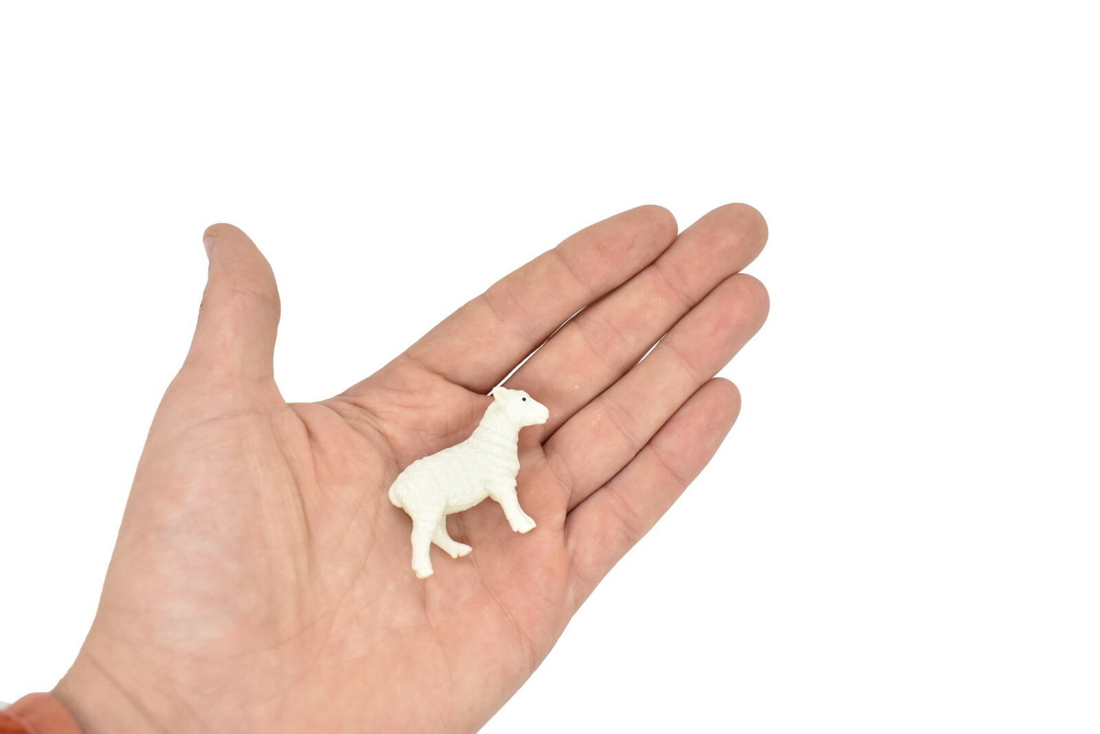 Sheep, Lamb Small Toy Model Plastic Replica Barn Farm Animal, 2.25″ F4152