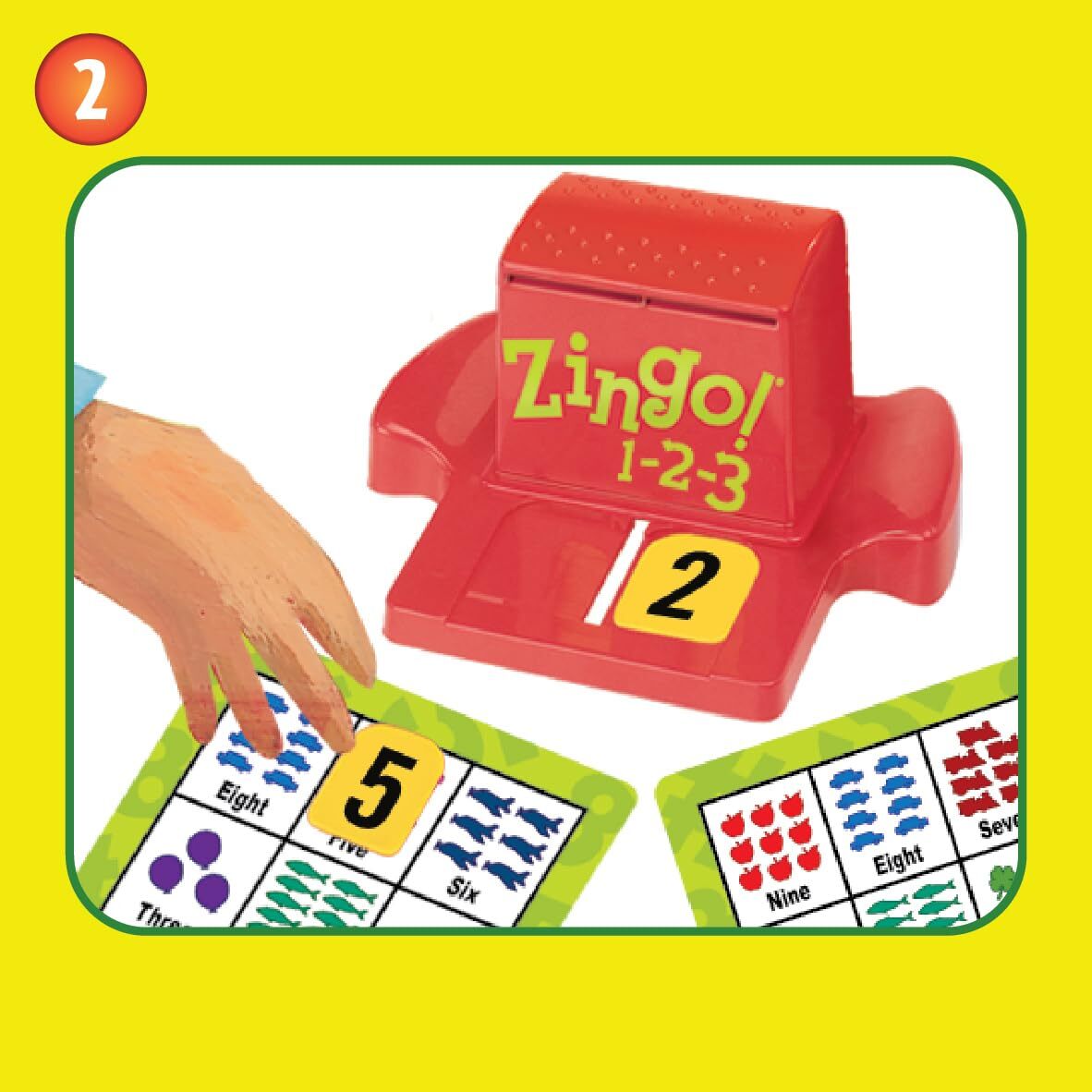 ThinkFun Zingo 1 2 3 Fun Educational Game for Kids Counting and Word Skills