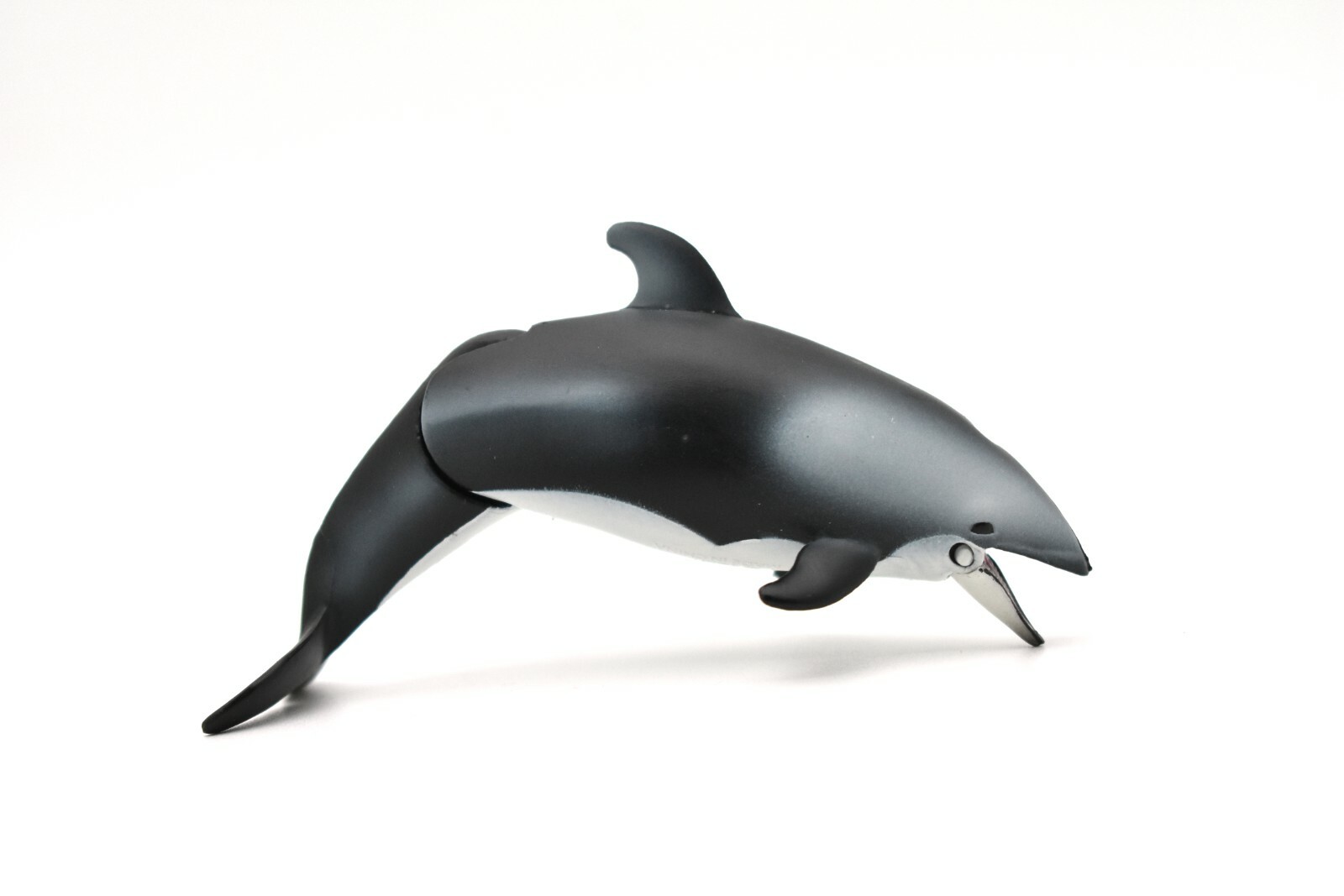 Dolphin, White Sided, With Moveable Parts, Quality Plastic Replica 4″ F095