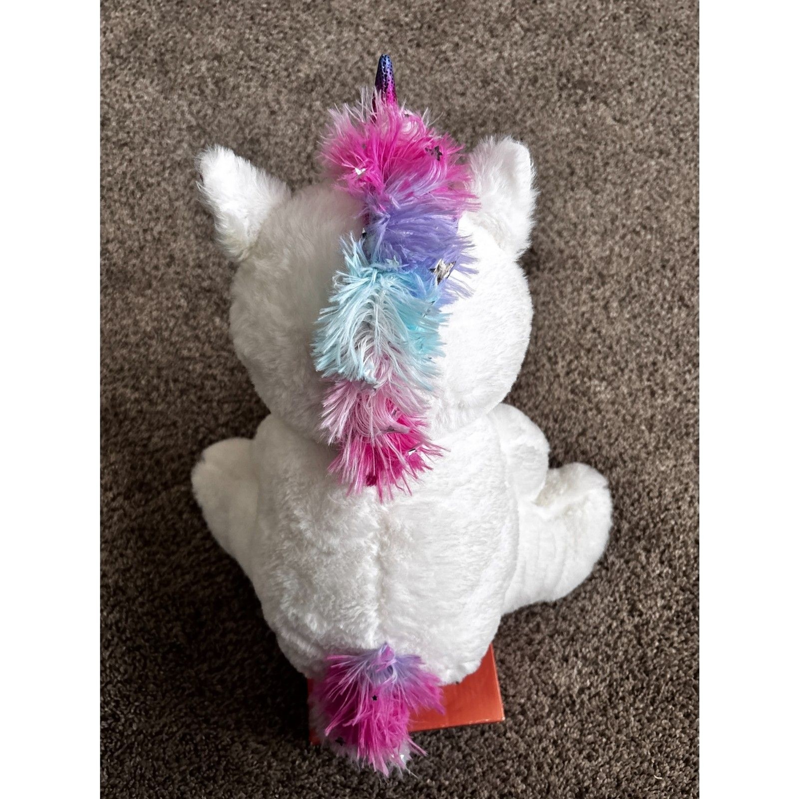 HUG FUN Peek A Boo Interactive Talking /Giggles 14″ Plush Rainbow Unicorn NWT