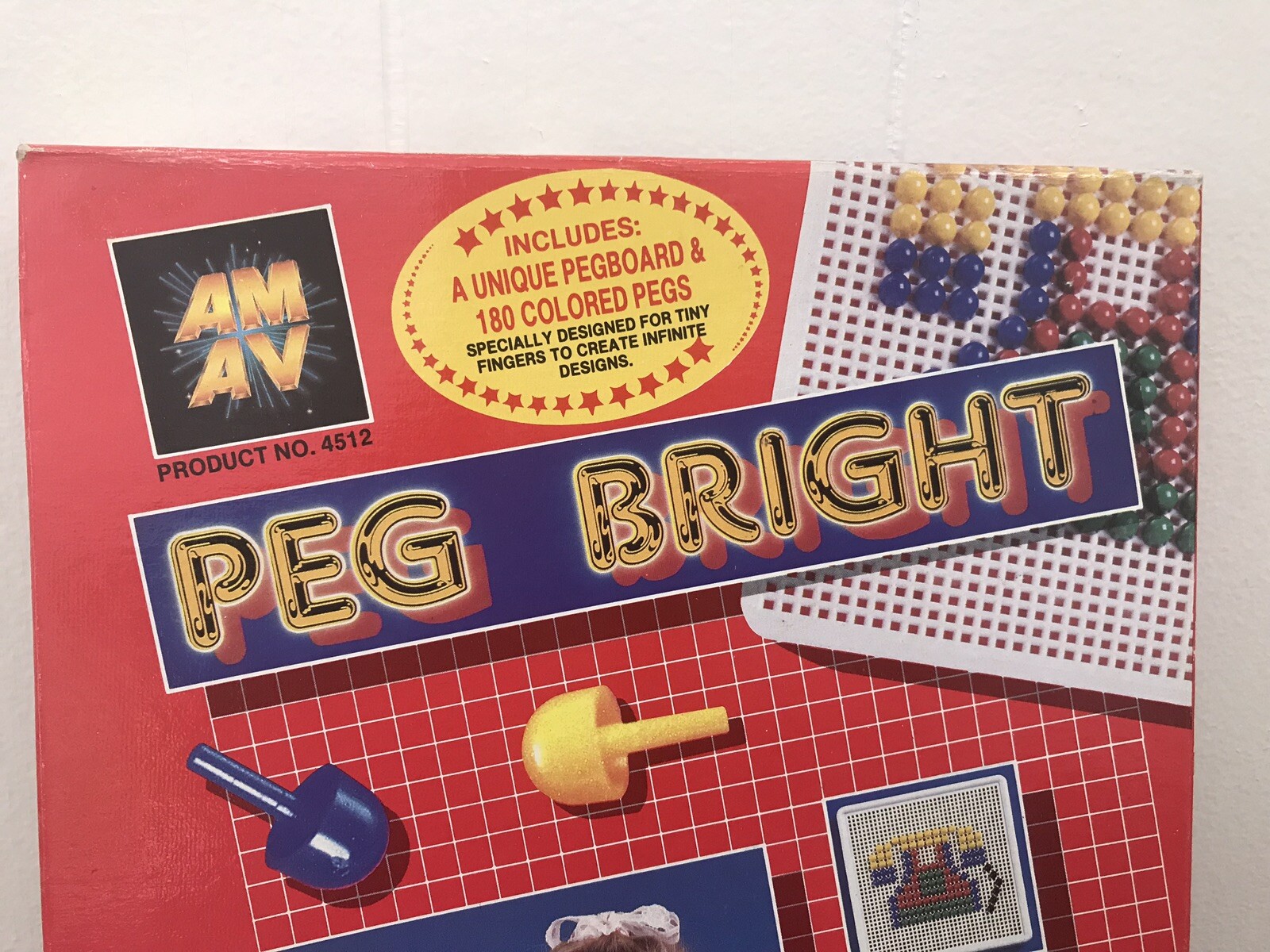 PEG BRIGHT 1988 AMAV #4512 VINTAGE NIB KIDS Great Creative Fun Ages 4-10 Years