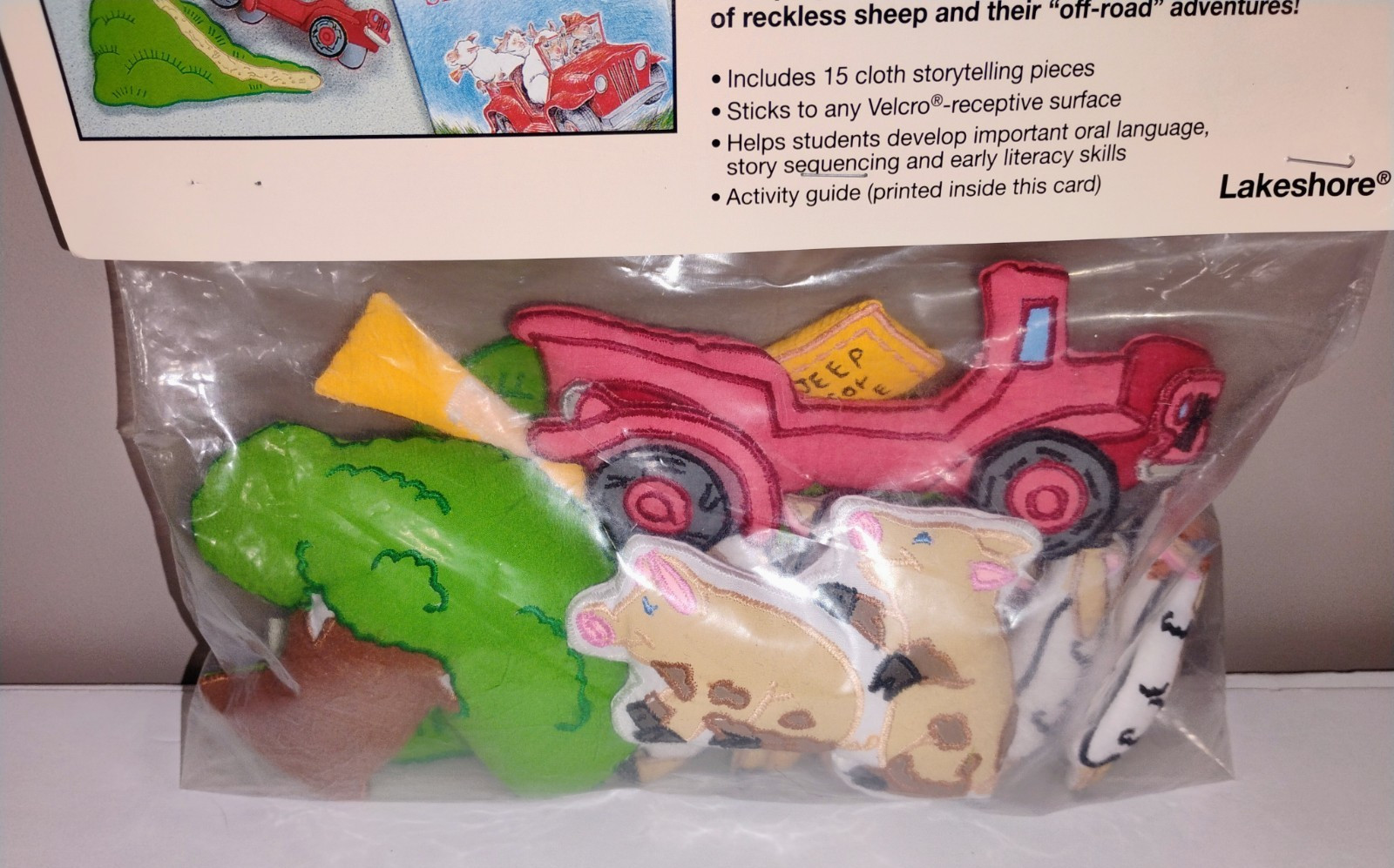 Lakeshore Storytelling Kit Sheep in a Jeep Vintage Preschool RR947