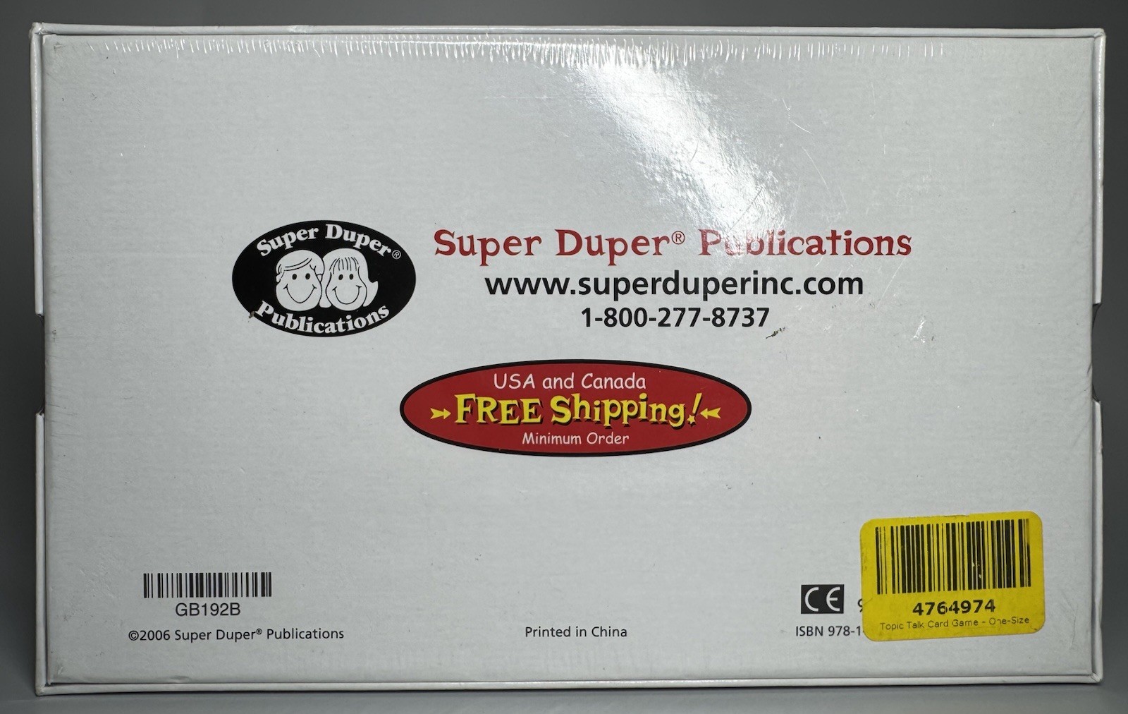 Topic Talk Conversation Cards Game- Susan Pike-Speech, Language Educational NEW