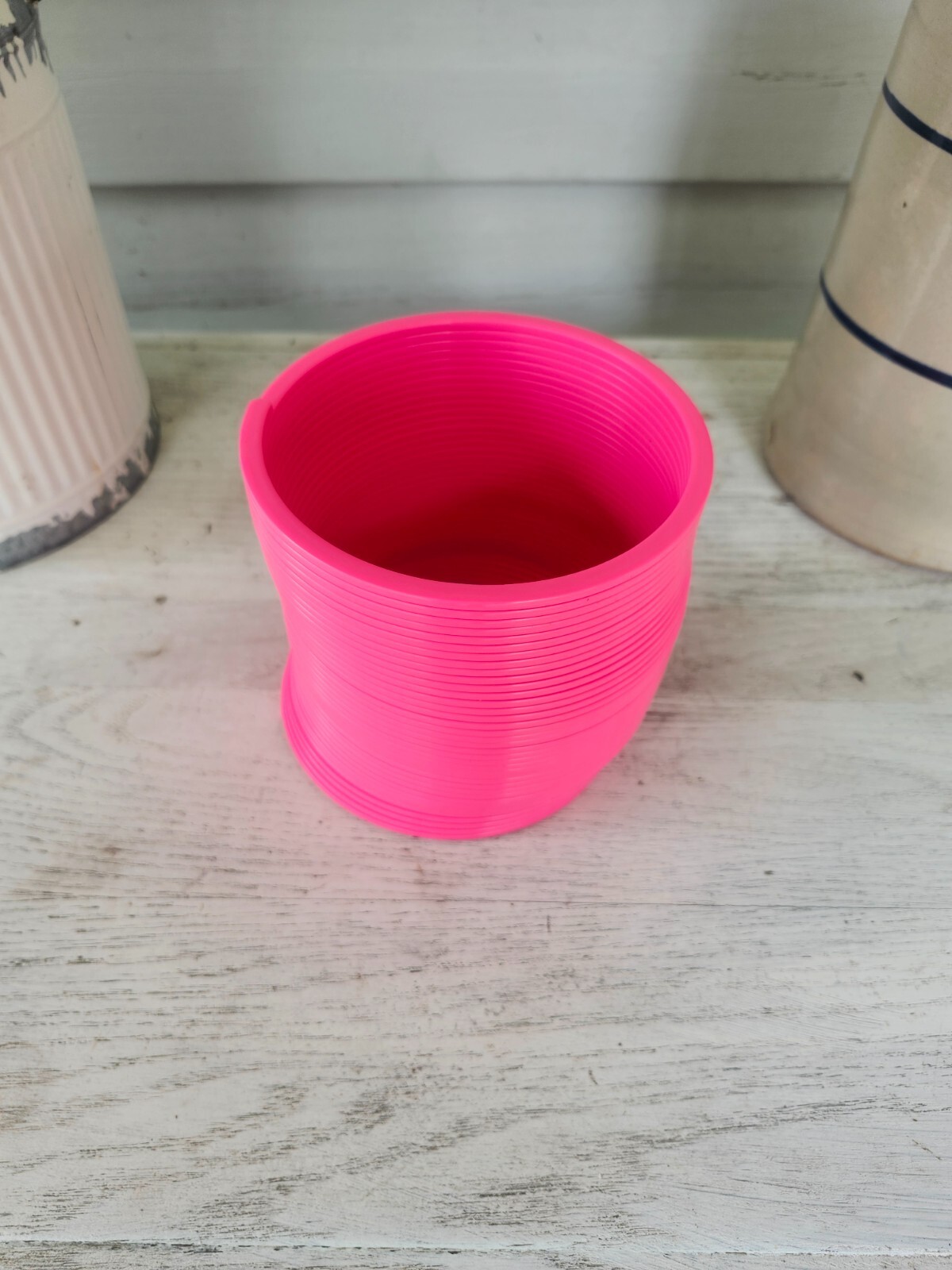 Giant Slinky – Green, Yellow, Orange or Pink 5.25″ diameter in opening, 5.25″ i