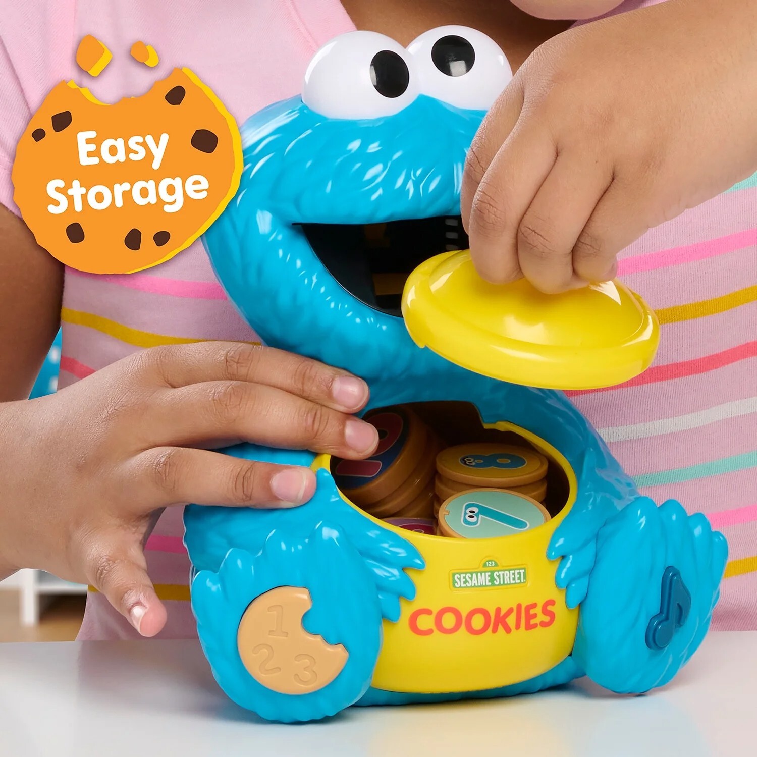 Sesame Street Cookie’s Counting Jar, 12-Pieces, Learning and Education, Kids Toy