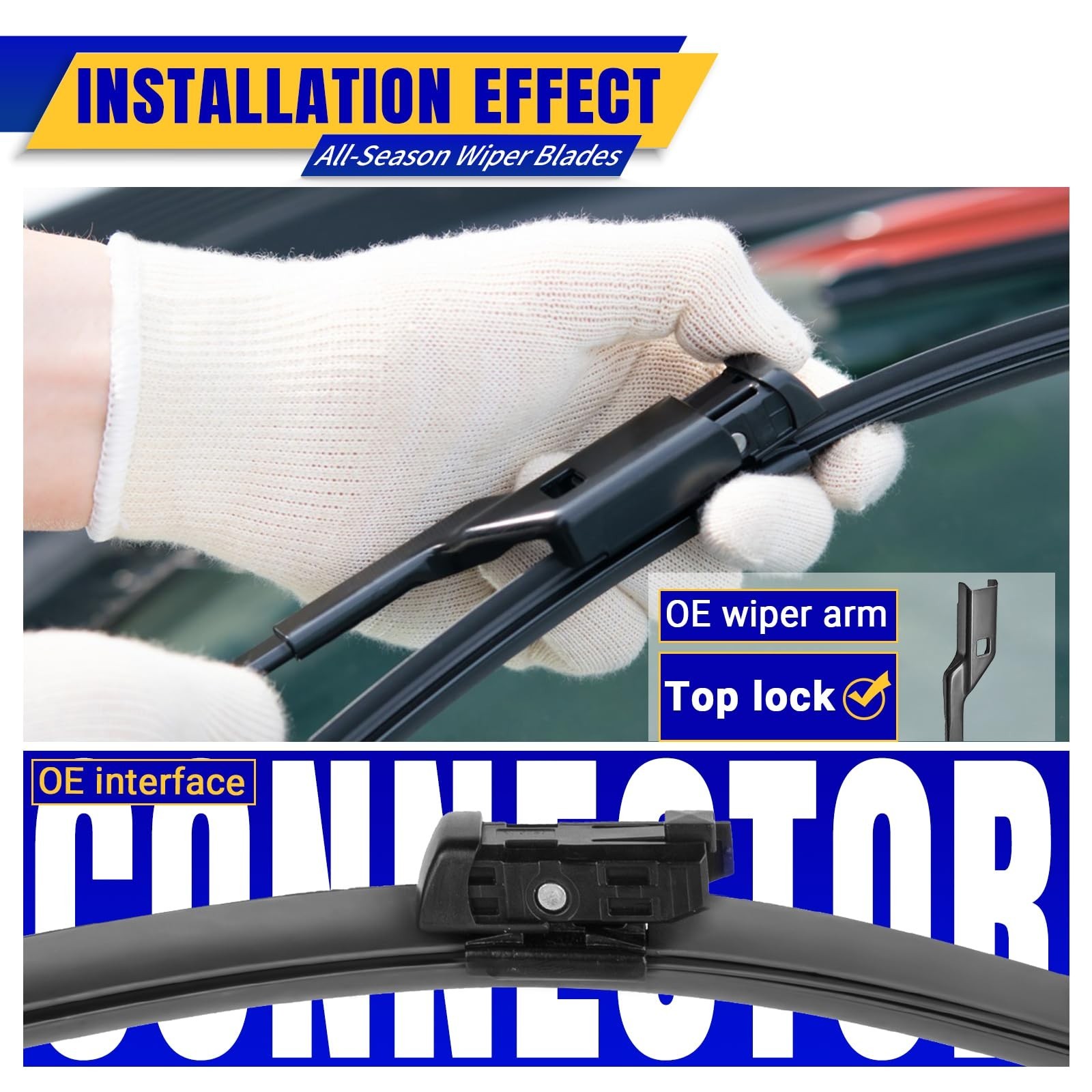 3 wipers Replacement for 2018-2022 2023 2024 VW Volkswagen Atlas, Windshield …