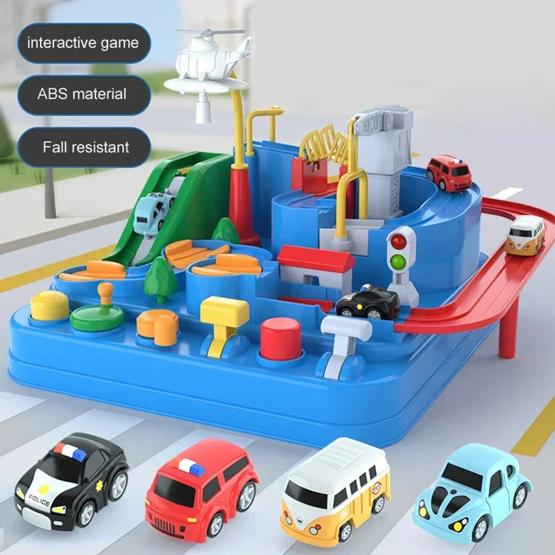 Racing Rail Car Model Educational Toys Children Track Adventure Game Brain Mecha