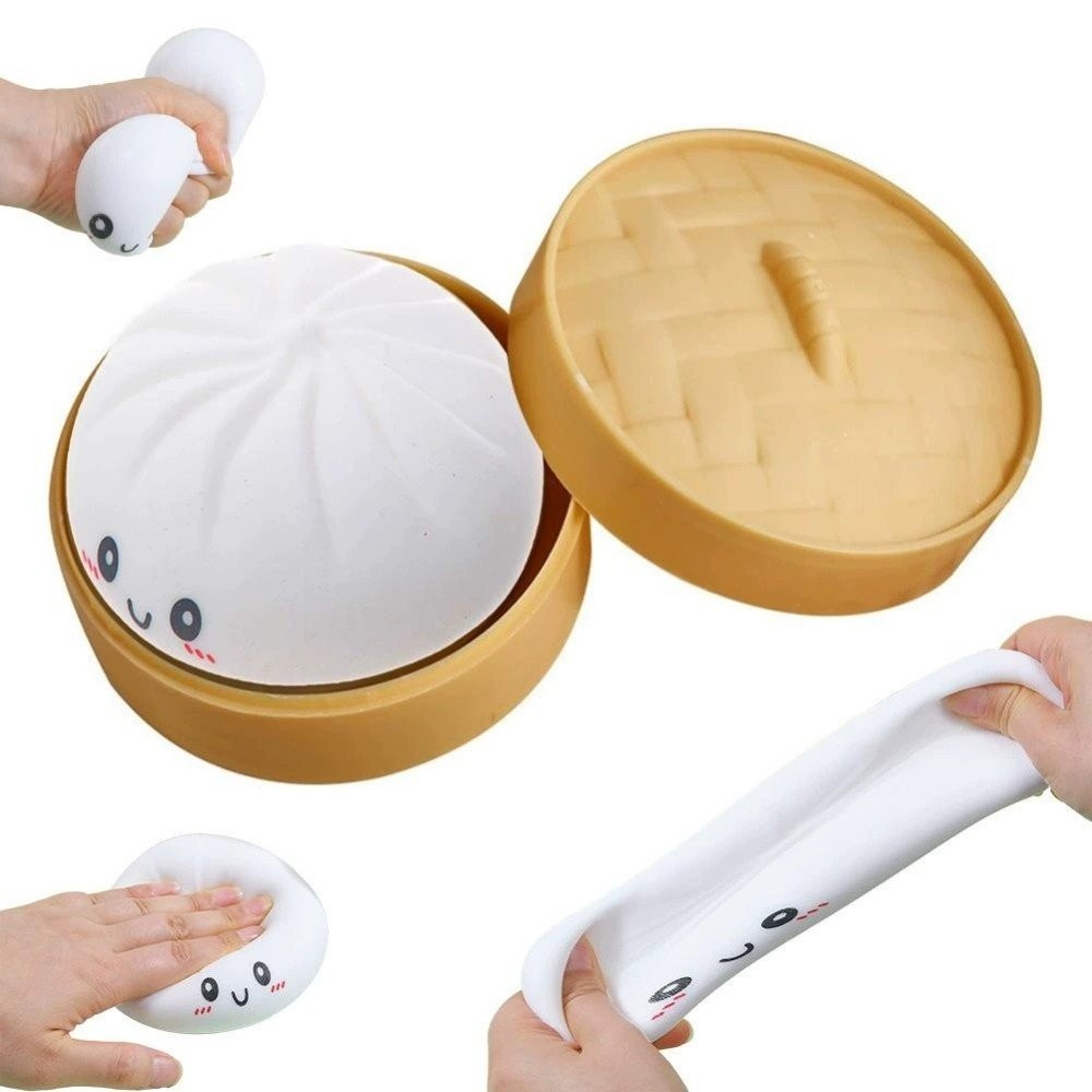 Giant Dumpling Steamed Bun Dumpling Toy Soft Adorable Squeezing Toy New OY