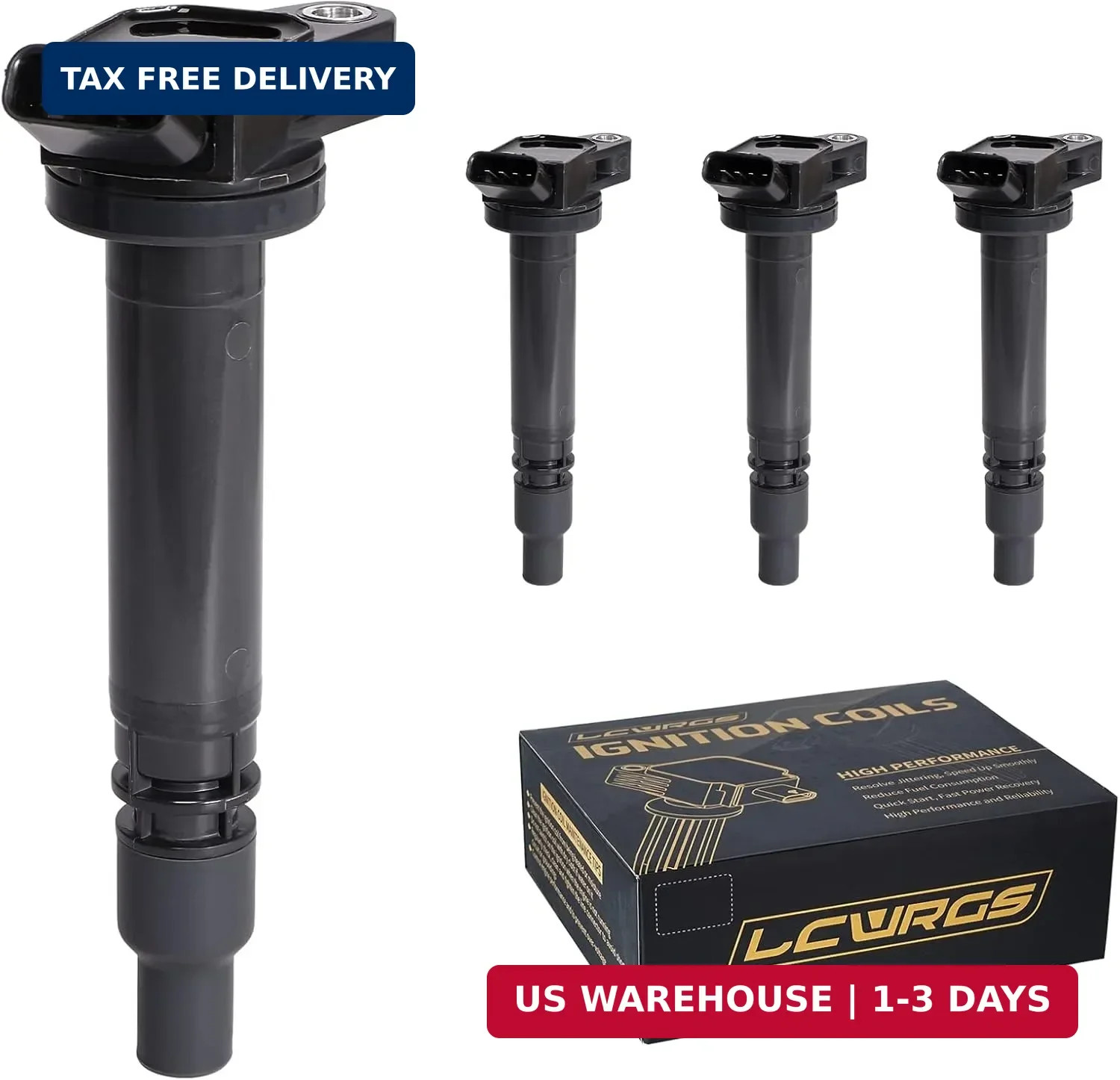 Set of 4 Ignition Coil Pack Fits for 2.5L 2.7L L4 2009 2010 2011 2012 2013 2014