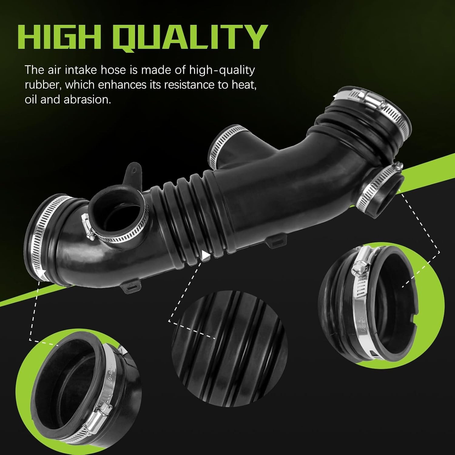 17881-62170 Air Intake Hose Tube With Clamp Compatible With 2001 2002 2003 2004
