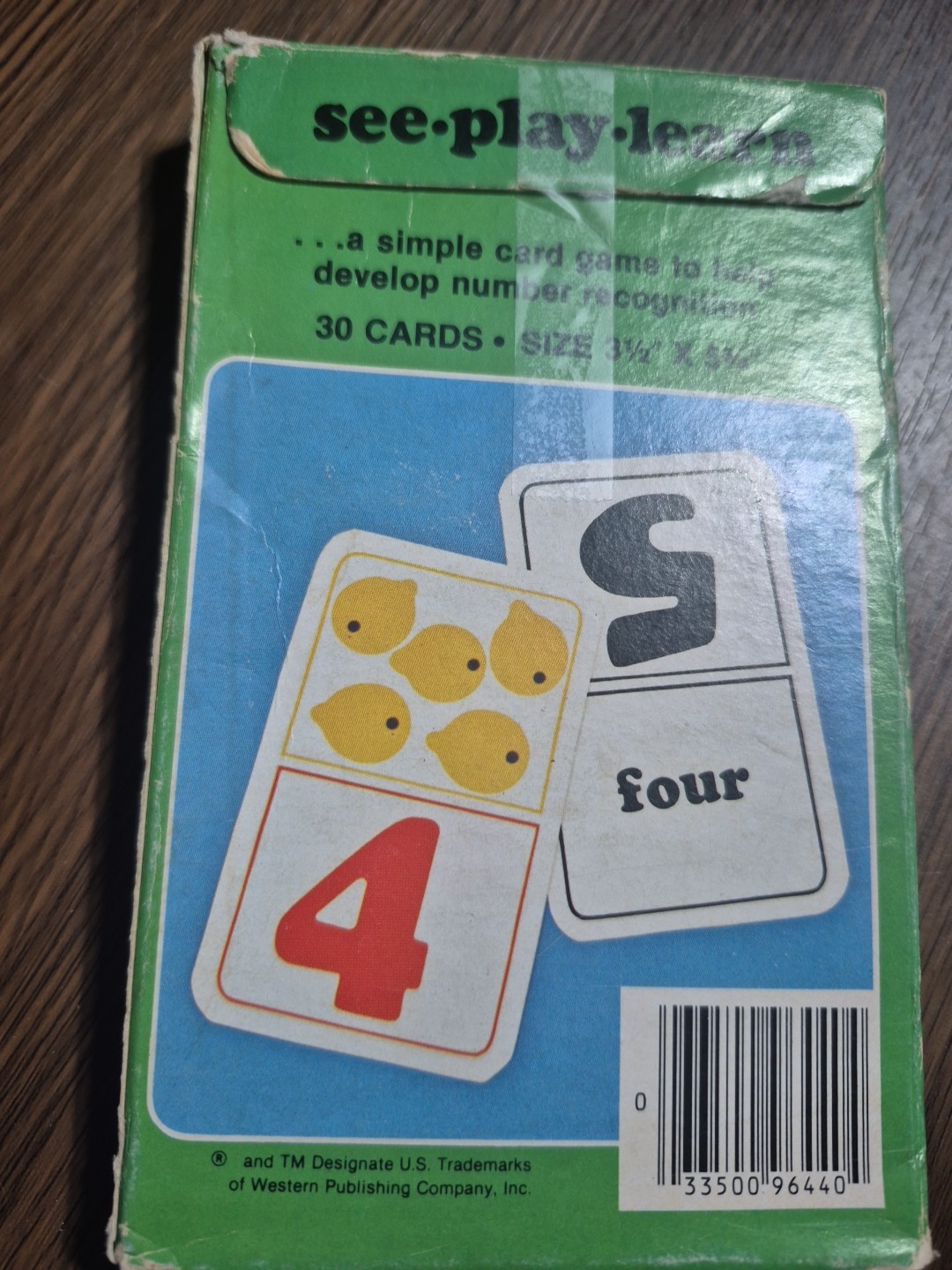 Vintage 1980s The Scribblers See & Know 123 Matching Cards