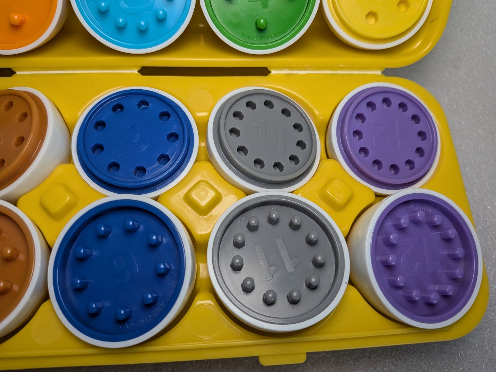 KIDZLANE Count & Match Egg Set Learning Toys Preschool Textured Complete
