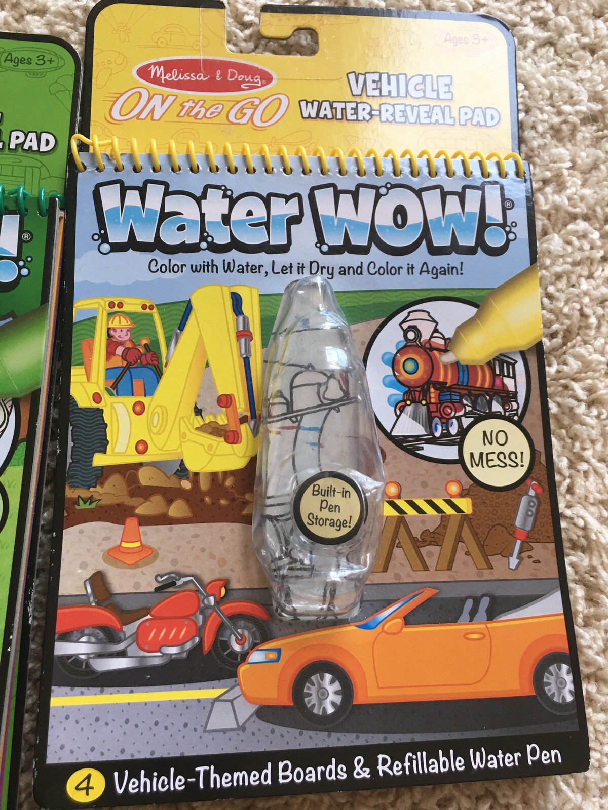 Lot 5 kids books and melissa & doug water resistant pad
