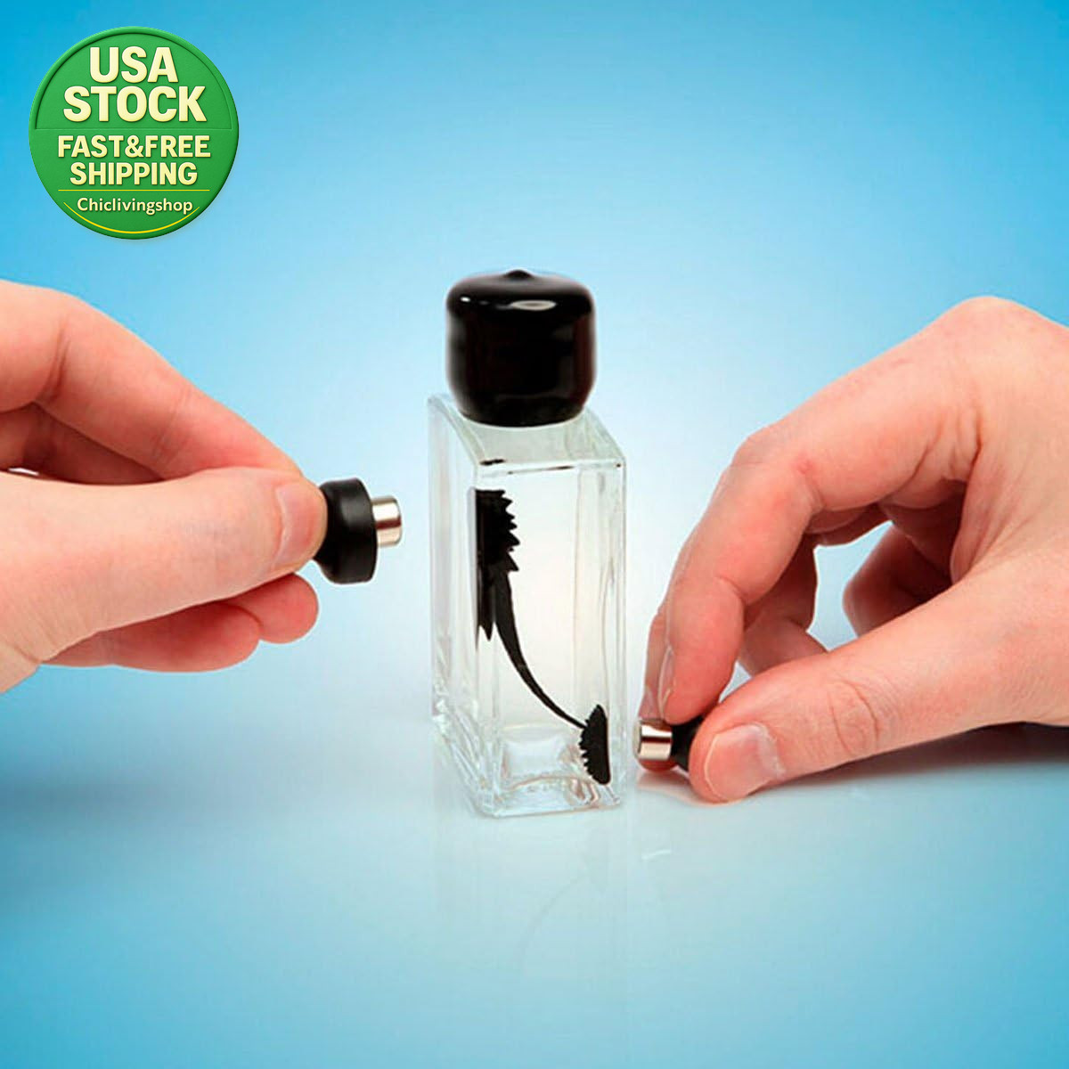 Ferrofluid Magnetic Display Bottle Stress Relief Desk Toy for Science Lovers