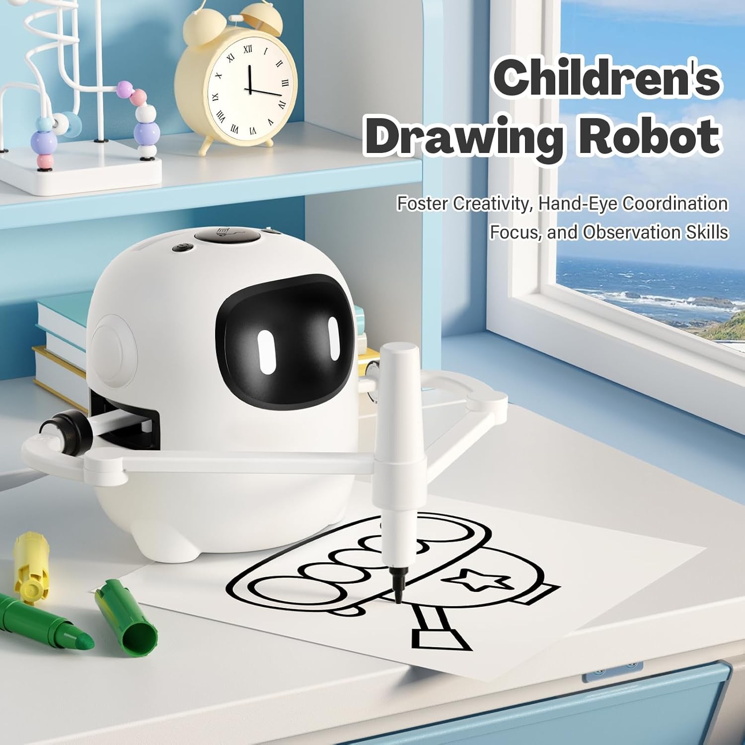 Voice Interactive Drawing Robot with 150 Cards