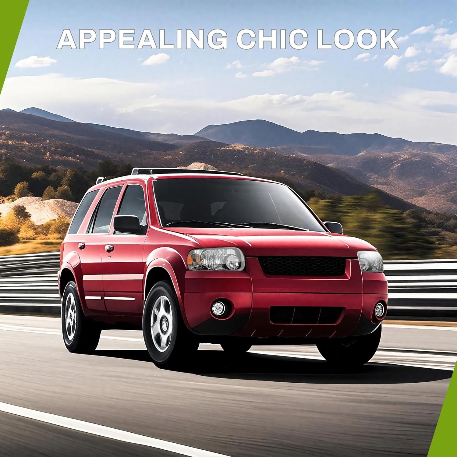 Headlight Assembly Compatible with 2005 2006 2007 Ford Escape Headlamp Replacem