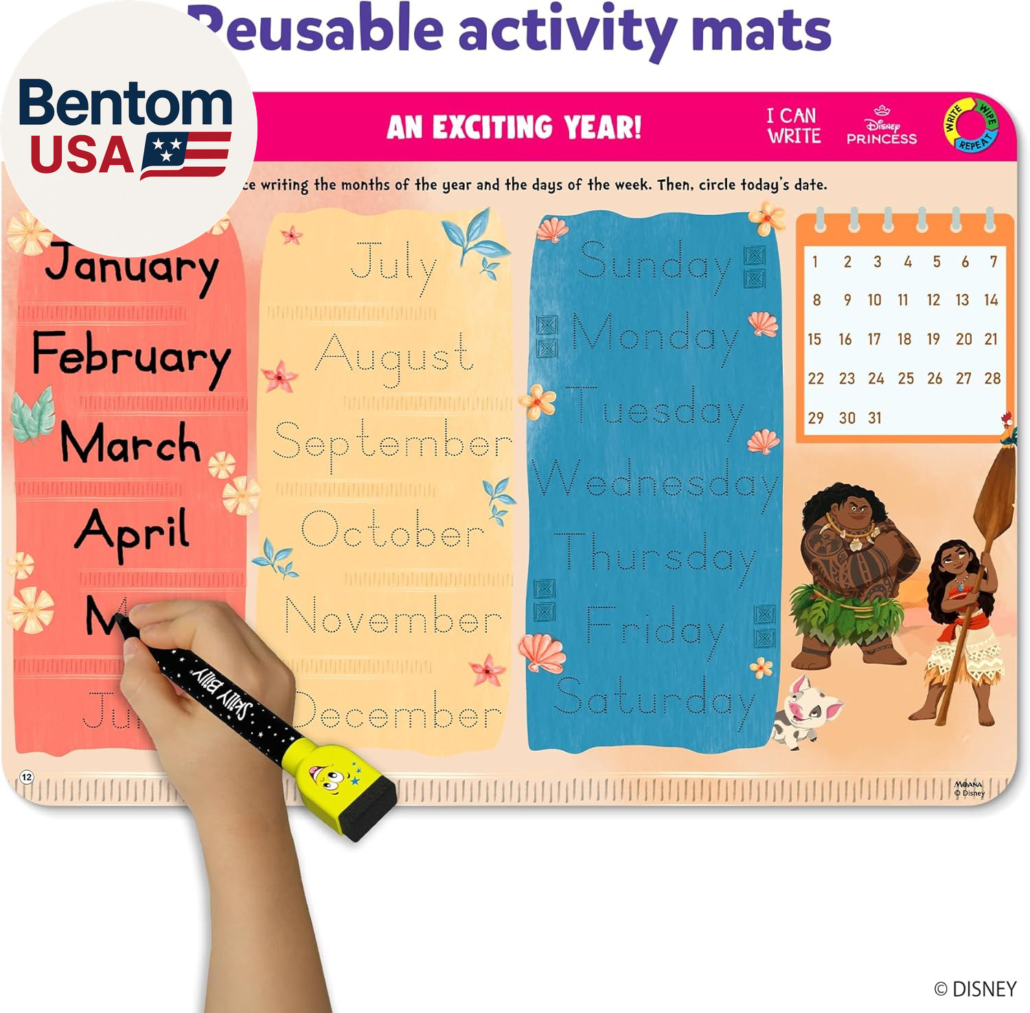 I Can Write Disney Princess – Reusable Preschool Learning Activities, Educationa