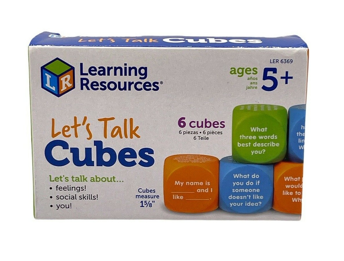 Learning Resources Let’s Talk Cubes Set of 6 Ages 5+