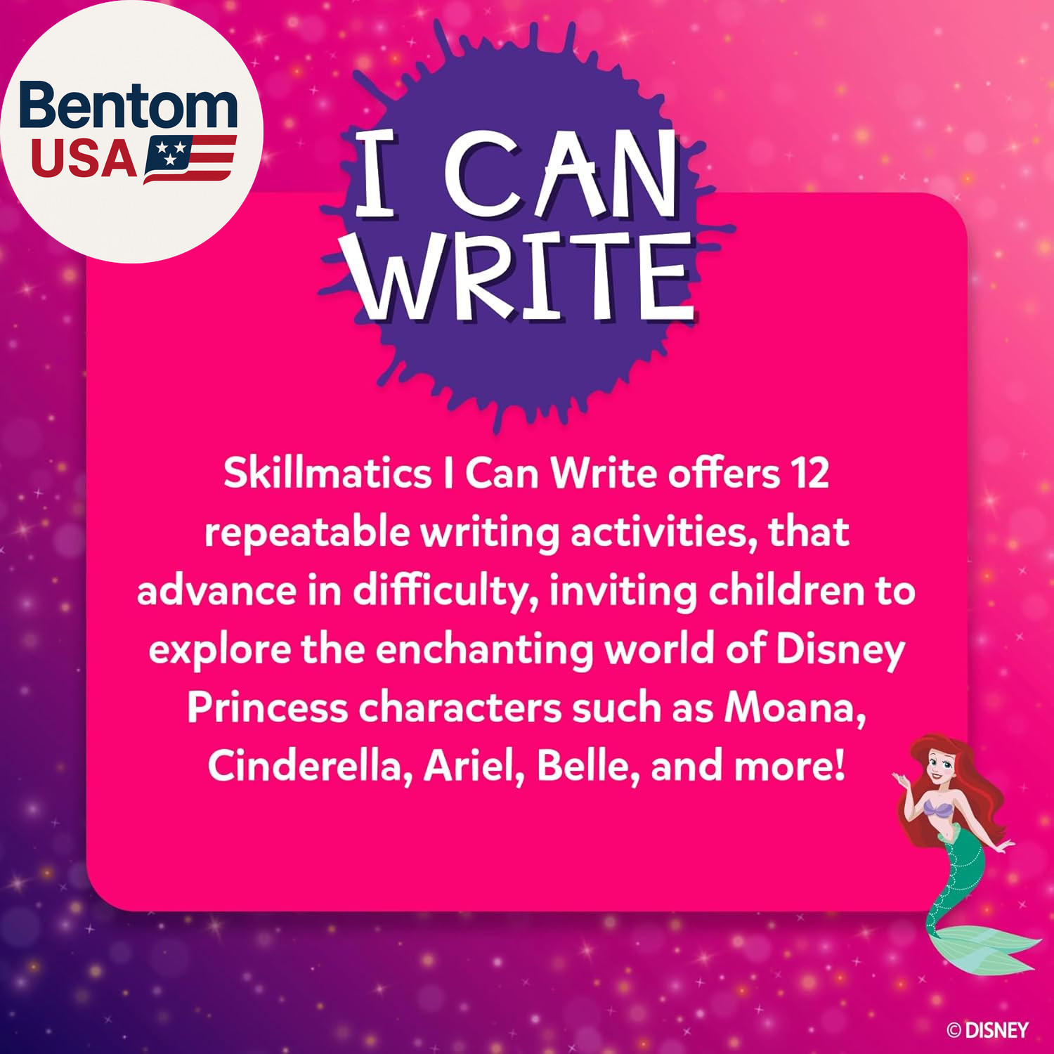 I Can Write Disney Princess – Reusable Preschool Learning Activities, Educationa