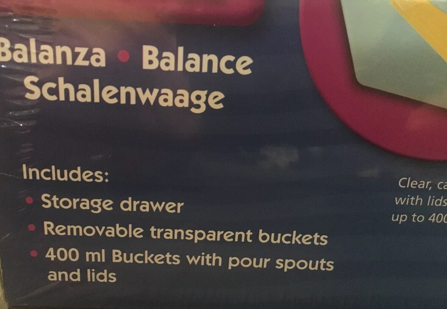 Learning Resources Primary Bucket Balance LER 1521 ~ New
