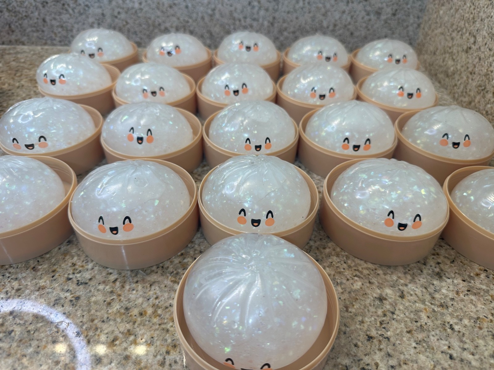 Rare Holographic Glitter Squishy Dumpling