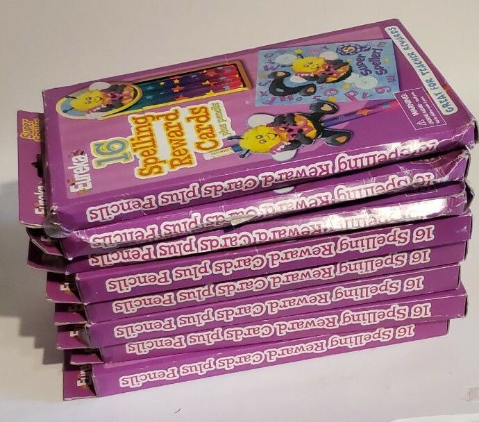 Pencils Spelling Reward Cards Teachers Eureka Super Speller Award 128 count