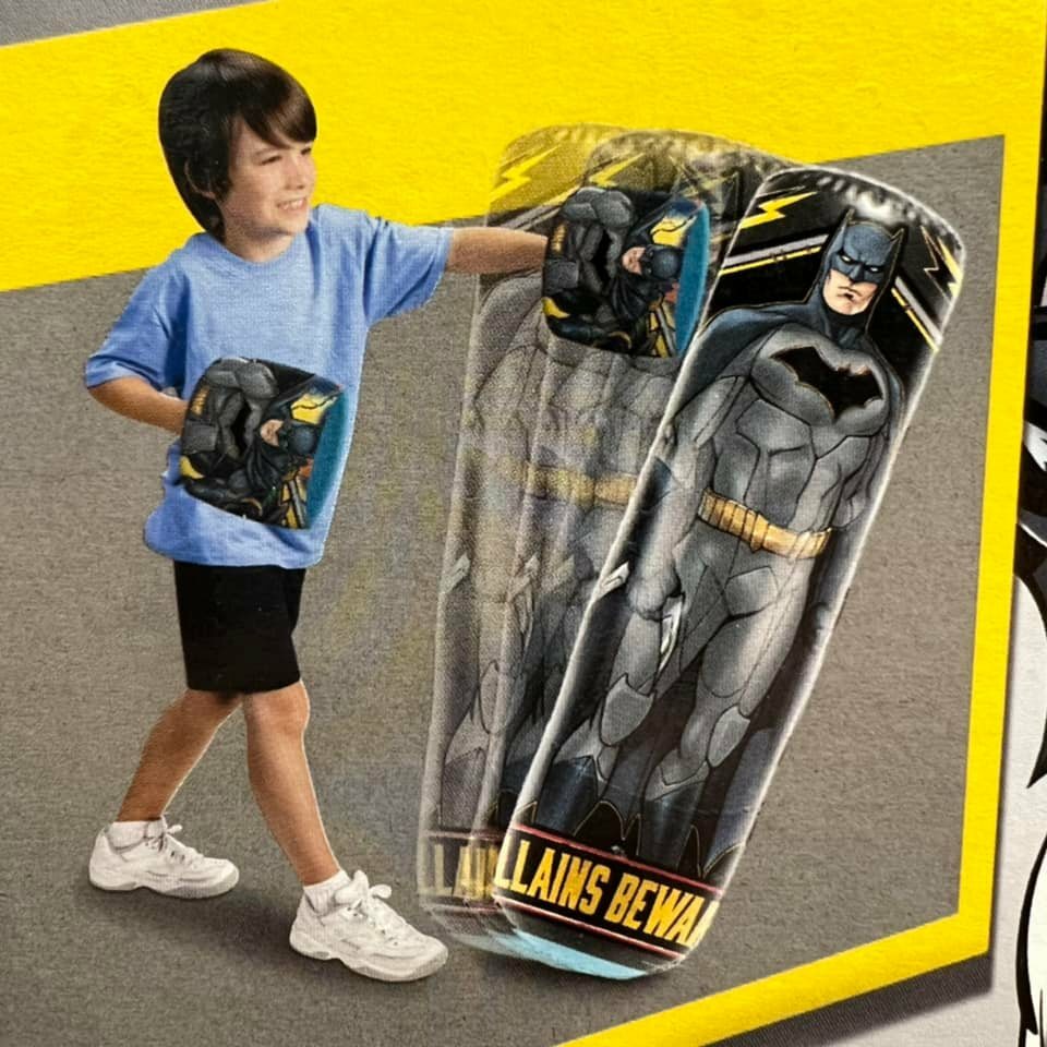 DC Batman Inflatable Bop Bag Kids Punching Bag