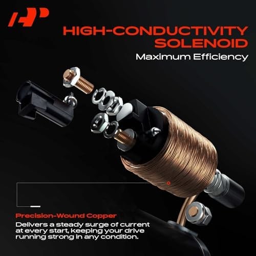 A-Premium Starter Motor Compatible with Chevy Silverado, Tahoe 2003-2008 & GM…