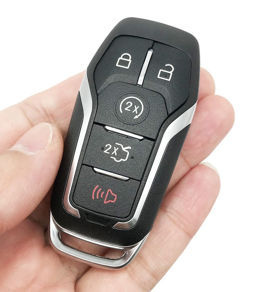 Horande Replacement Key Fob Shell fit for Ford Fusion Explorer s, Black