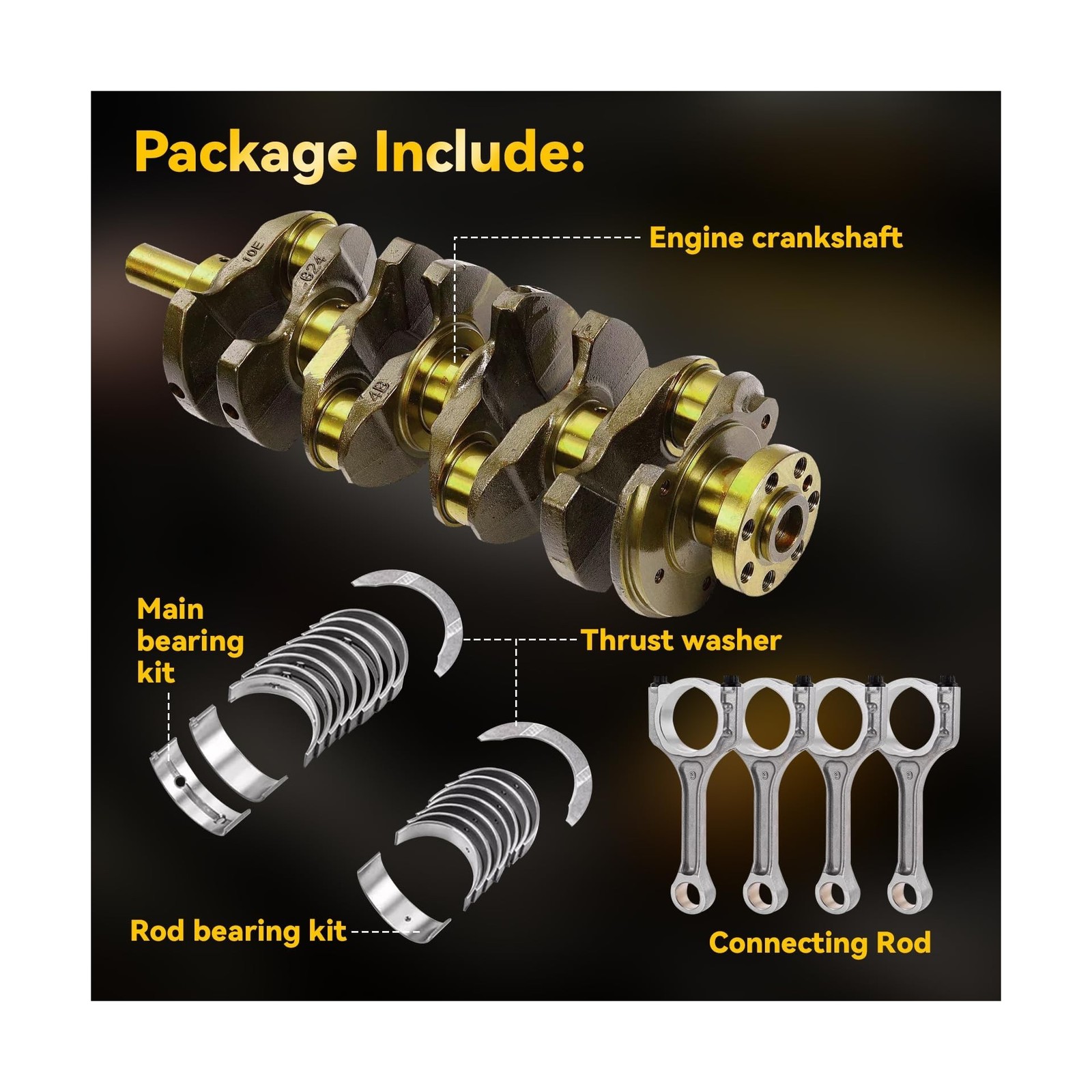 23111-2G230 Crankshaft Connecting Rod Bearing Kit Replacement for Hyundai Son…