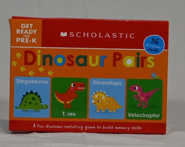 36 dinosaur cards Recommended for Pre-Kindergarten Scholastic Dinsosaur Pairs