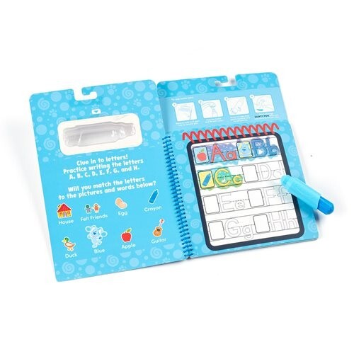 Melissa And Doug Blue Clues And You Water Wow Alphabet Reusable Activity Set