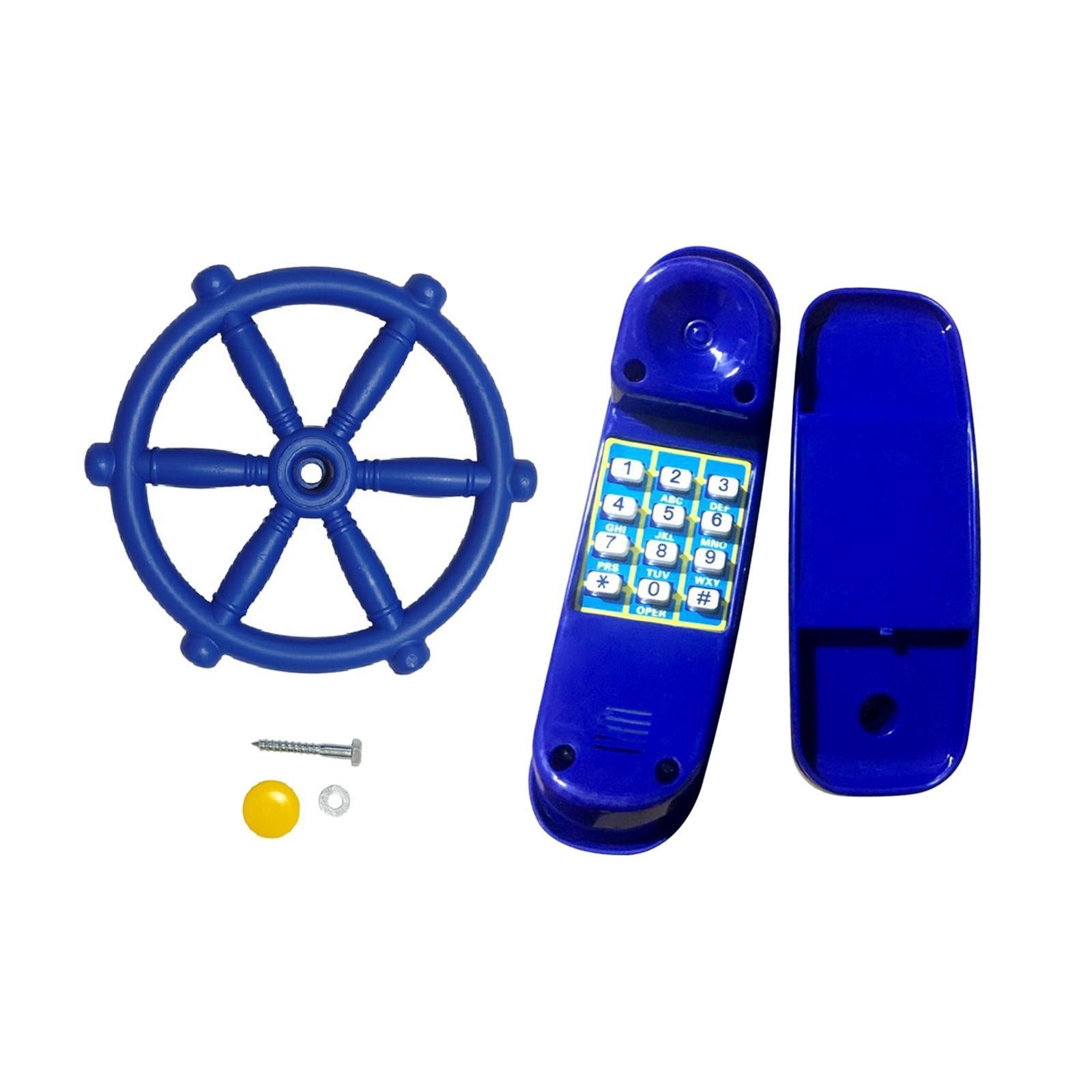 Playground Accessories Treehouse Entertainment Steering Wheel and Telephone