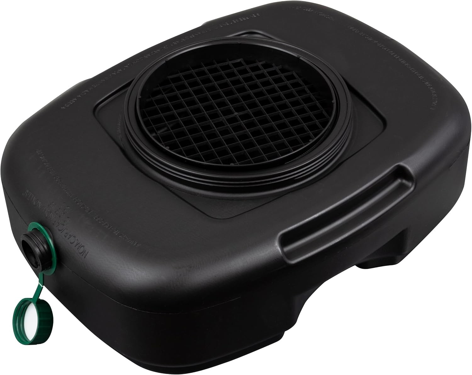 AM06984 12 Quart Oil Drain Pan with Lid, Filter Drain Screen, and Pour Spout for