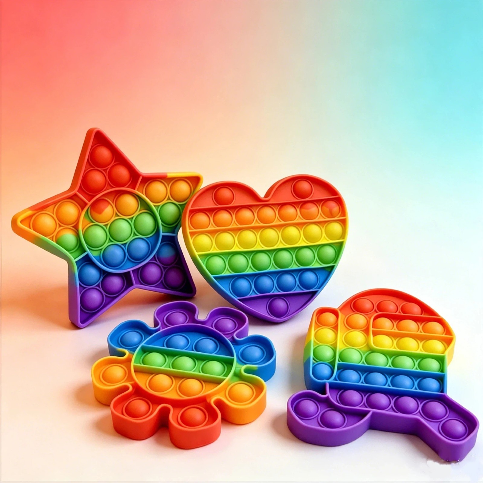 Silicone Pop Fidget Sensory Toy Autism Special Needs Stress & Pressure Relief