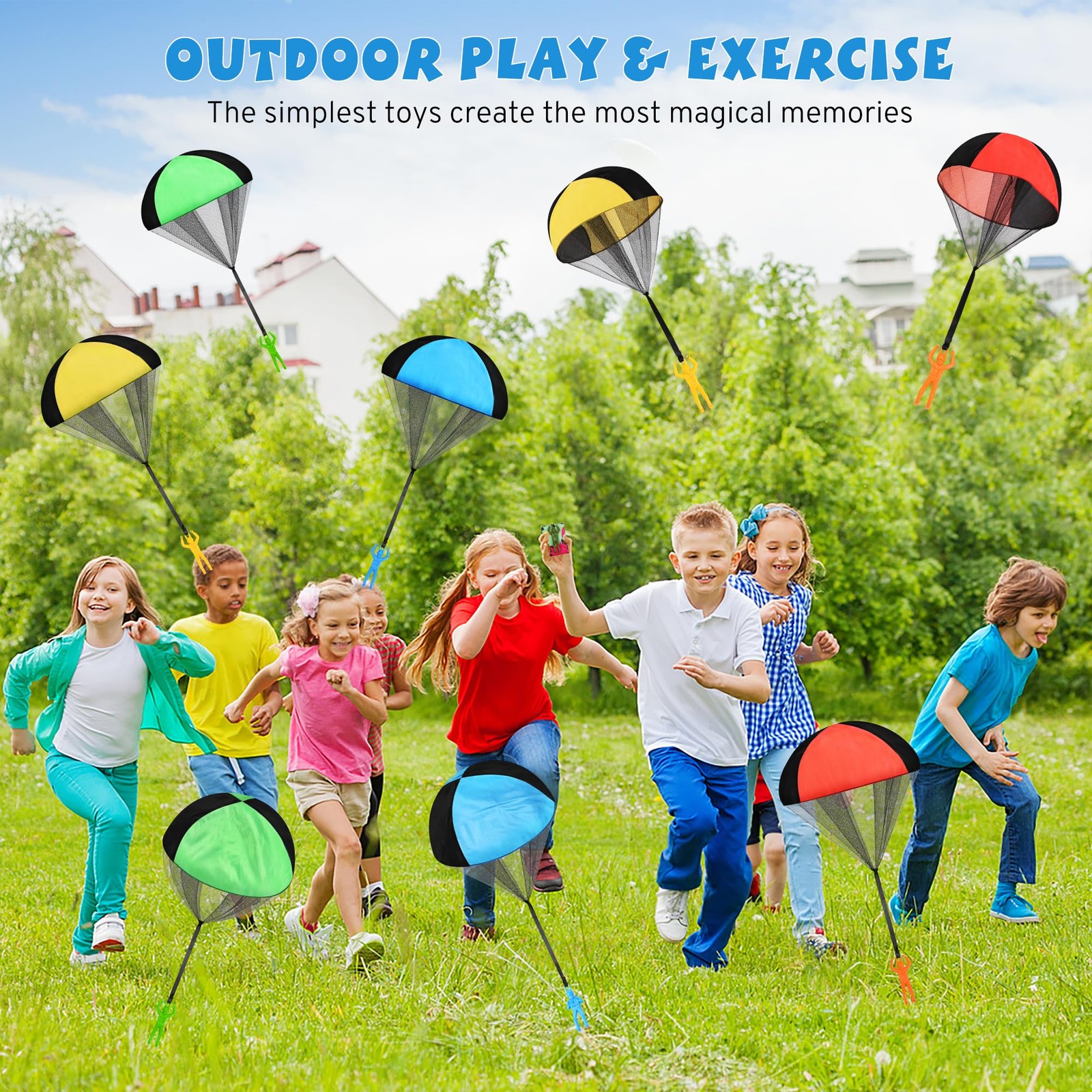Parachute Toy for Kids Outdoor Toys Flying Parachute Men Inside & Outside Toy…