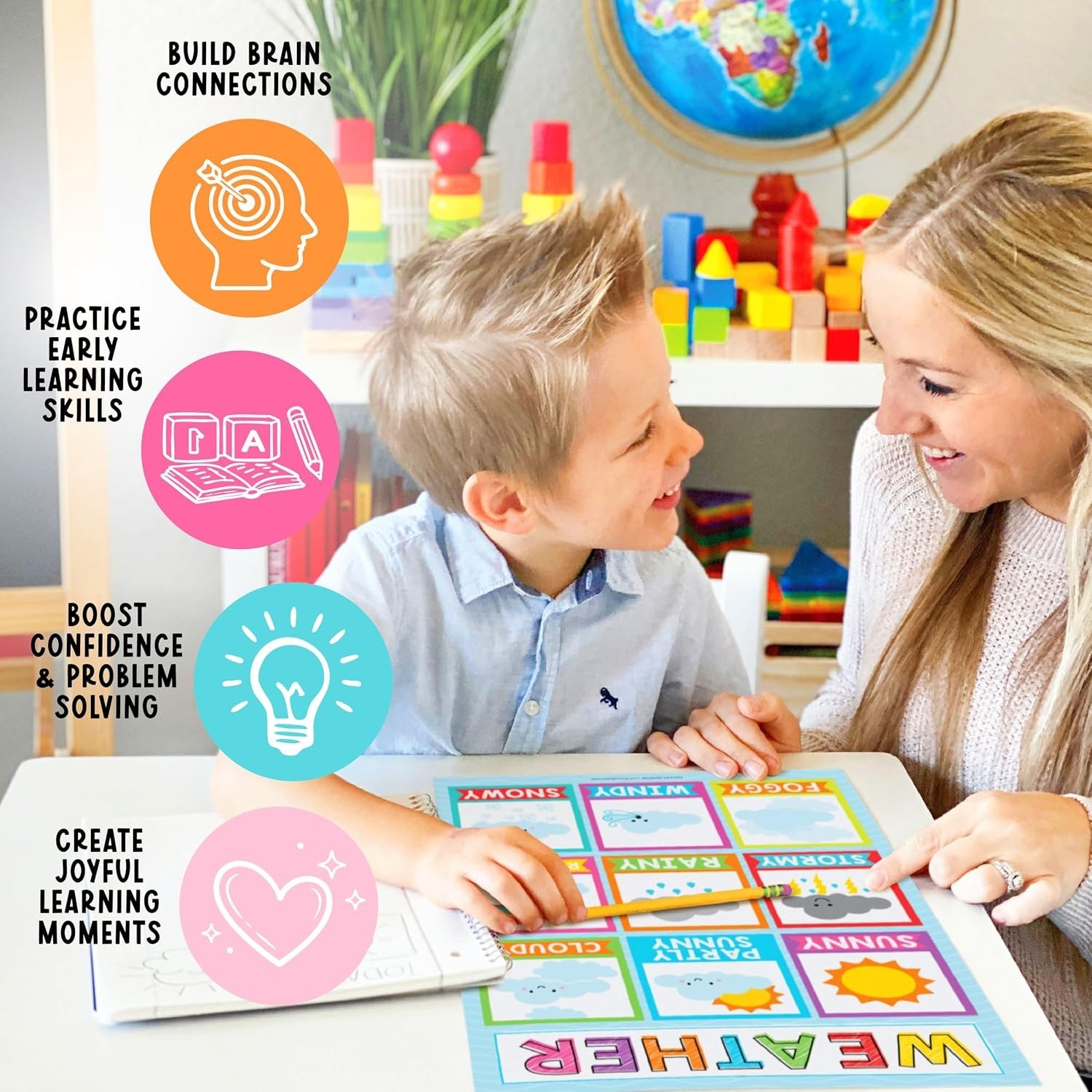 16 Educational Posters for Classroom Must Haves – Laminated Pre-K Posters for…