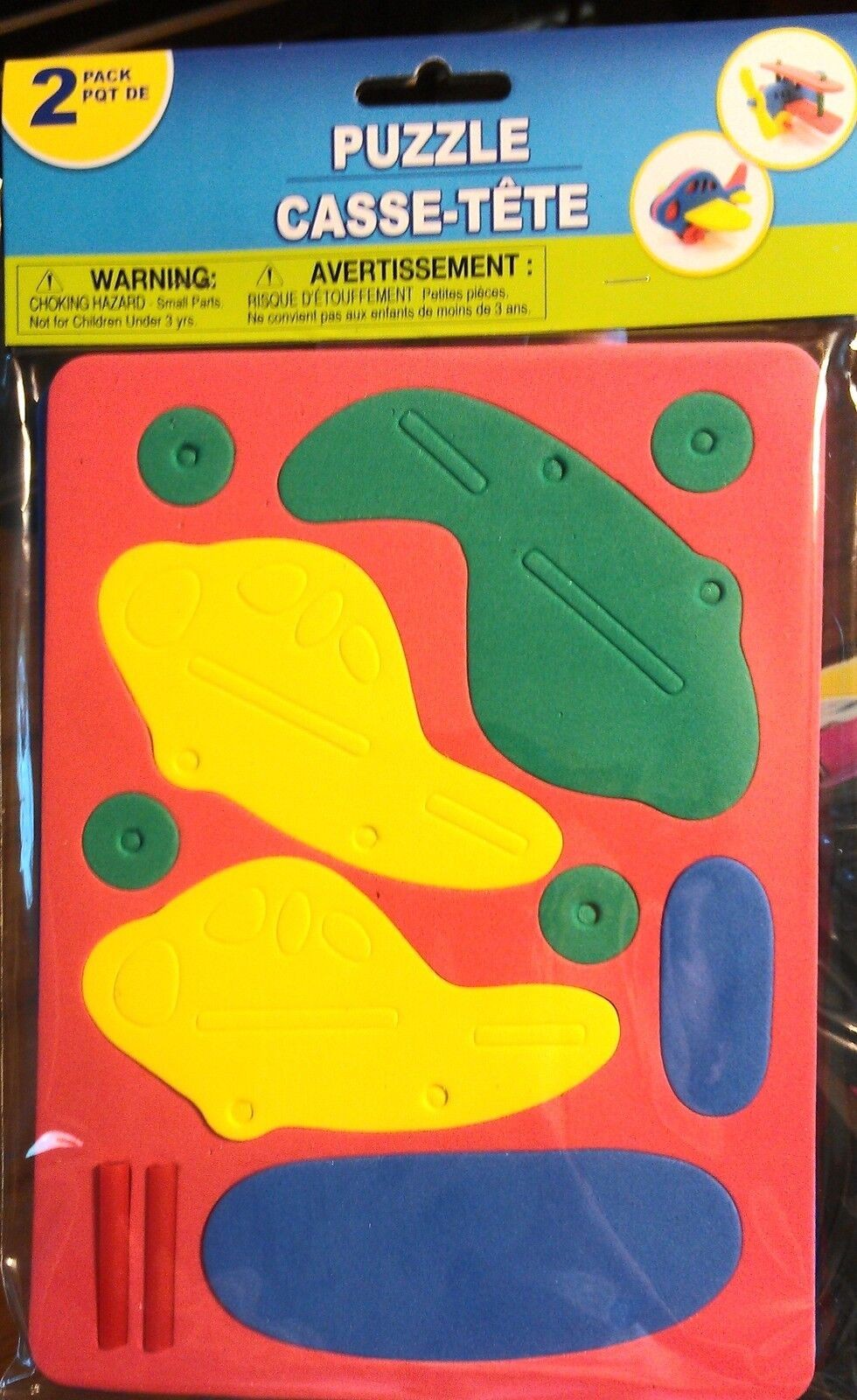 3-D Foam Puzzle Set Dinosaur Plane Helicopter Craft Child Activity Toy NEW B38
