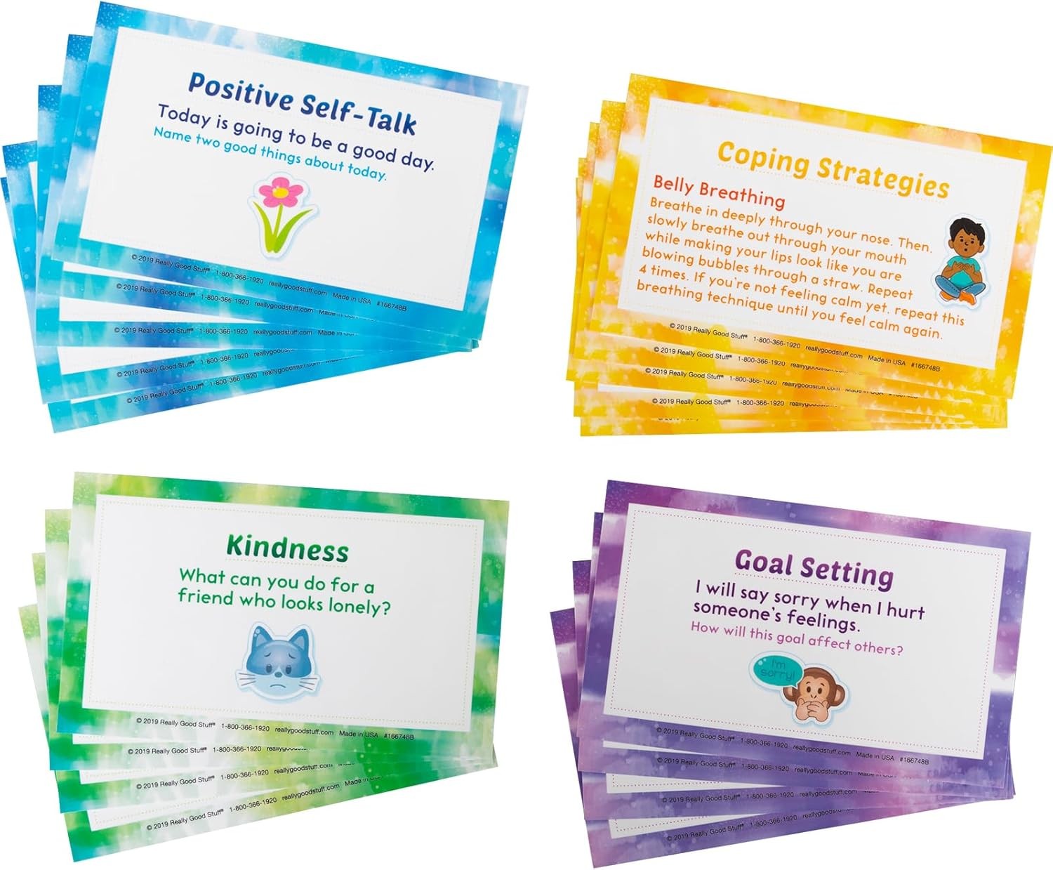 Color Coded Conversation Flash Cards For Kids Social Emotional Learning Tool
