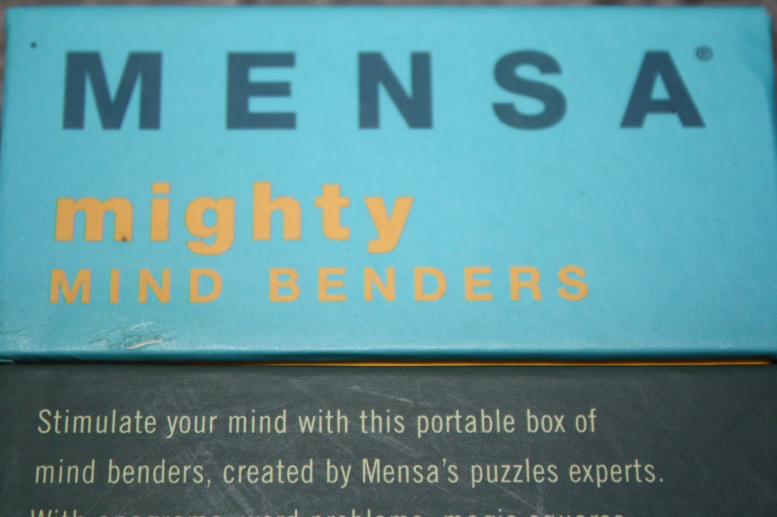 Mensa Logic Puzzles and Mighty Mind Benders Flash Card Games