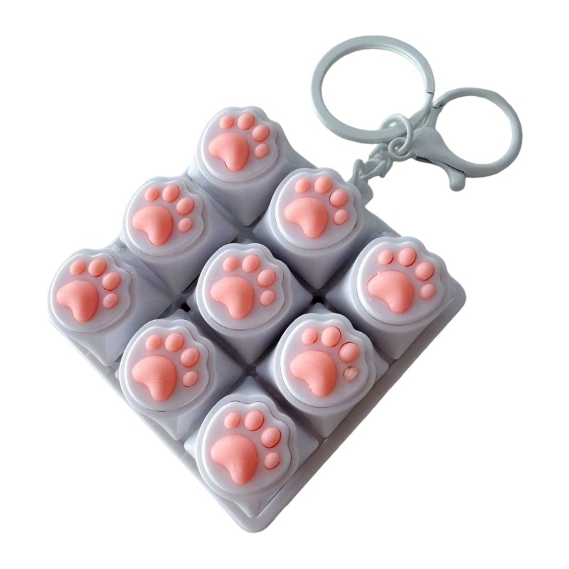 Silicone Cats Paws Button Presser Desk Toy For Relaxation And Finger Exercise