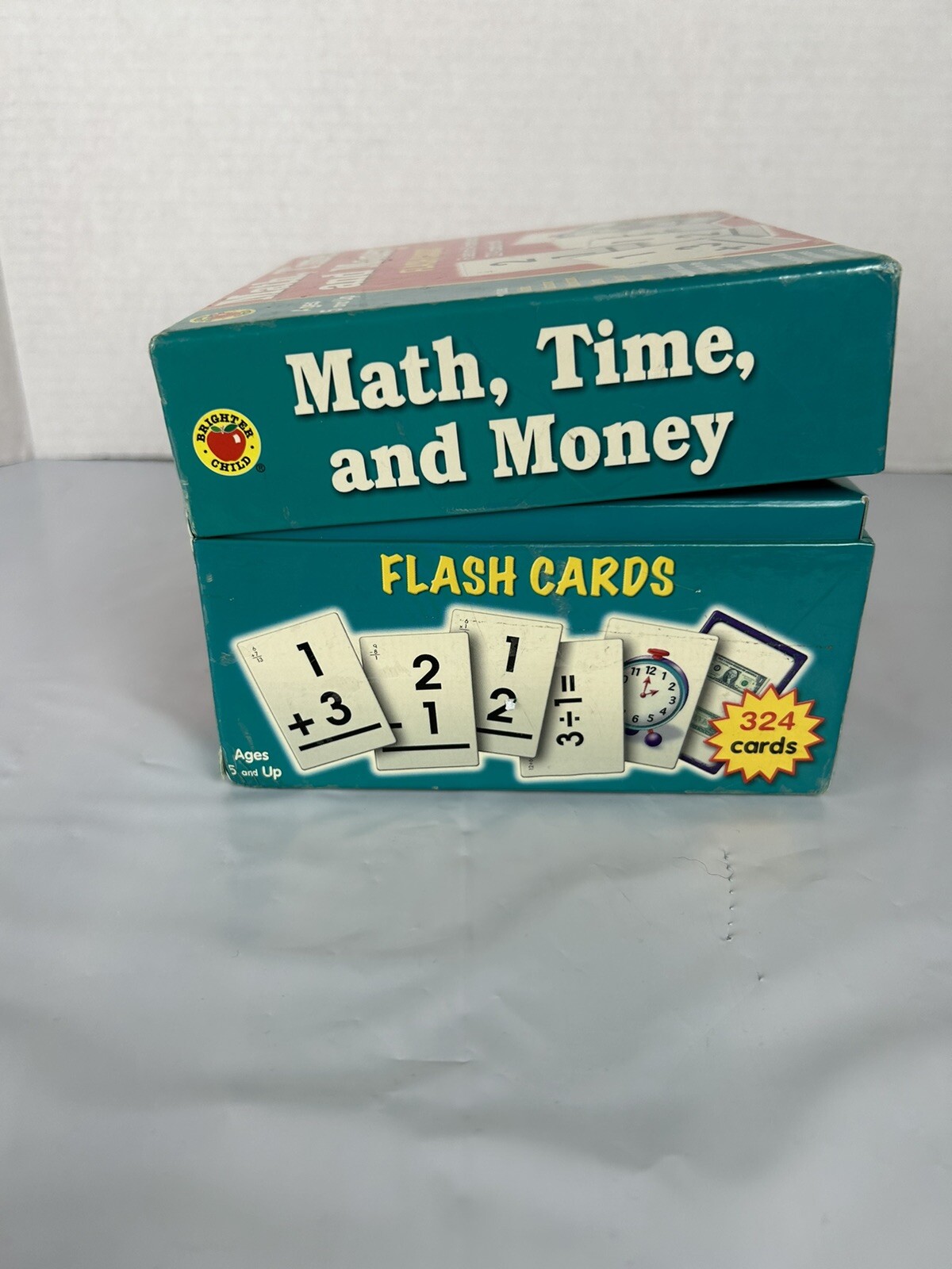 Brighter Child Flash Cards Math Time and Money Teachers Home School