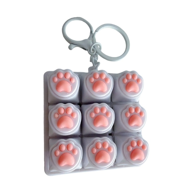 Silicone Cats Paws Button Presser Desk Toy For Relaxation And Finger Exercise