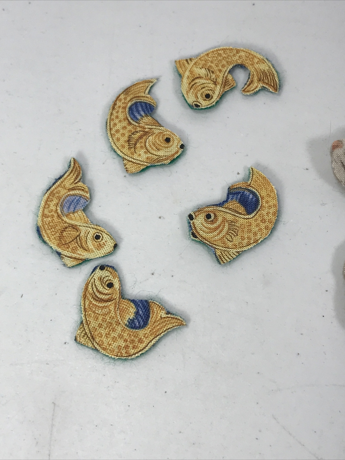 Cat And Koi Fish Animals Felt Flannel Pellon Pieces For Storyboard Lot Of 6
