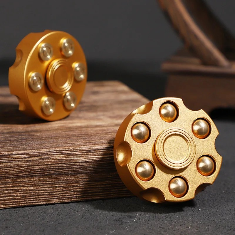Metal EDC Fidget Spinner Alloy Hand Roller Stress Relief Decompression Toy.
