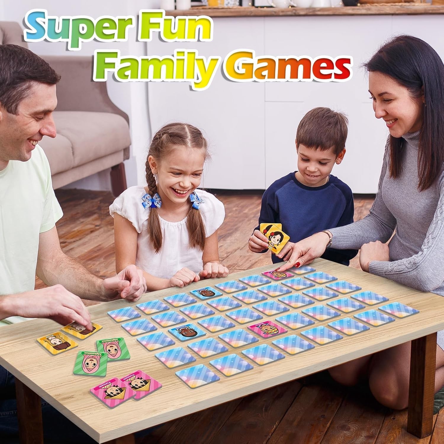 Aizweb Match Game, Memory, Children Around the World Countries 36 Pcs