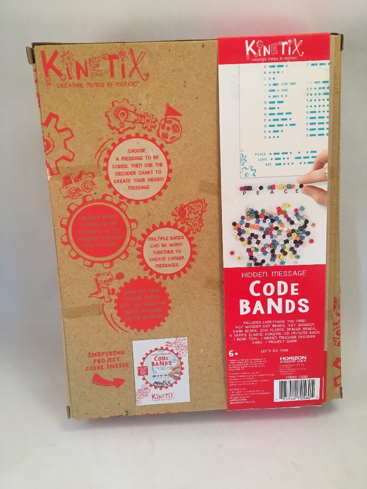 Bracelet Craft Set Creative Minds Hidden Message Code Educational Toys Kinetix